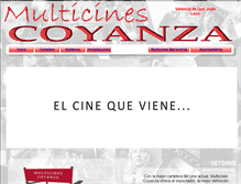 Tablet Screenshot of multicinescoyanza.com